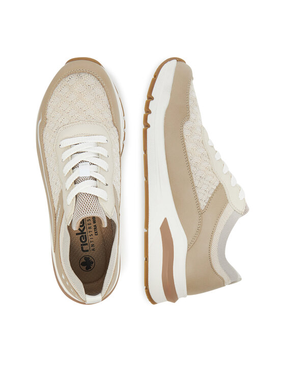 Rieker Rieker Sneakersy M6609-60 Beżowy