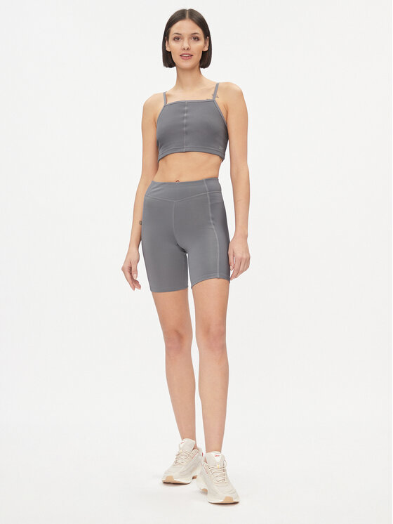 Reebok Reebok Pantaloni scurți sport Yoga Performance IM4040 Gri Tight Fit