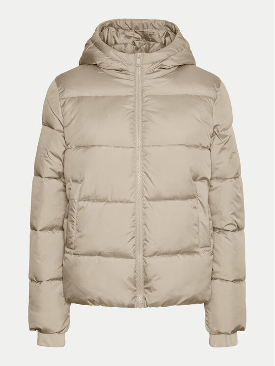Pieces Pieces Зимно яке 17115626 Бежов Regular Fit