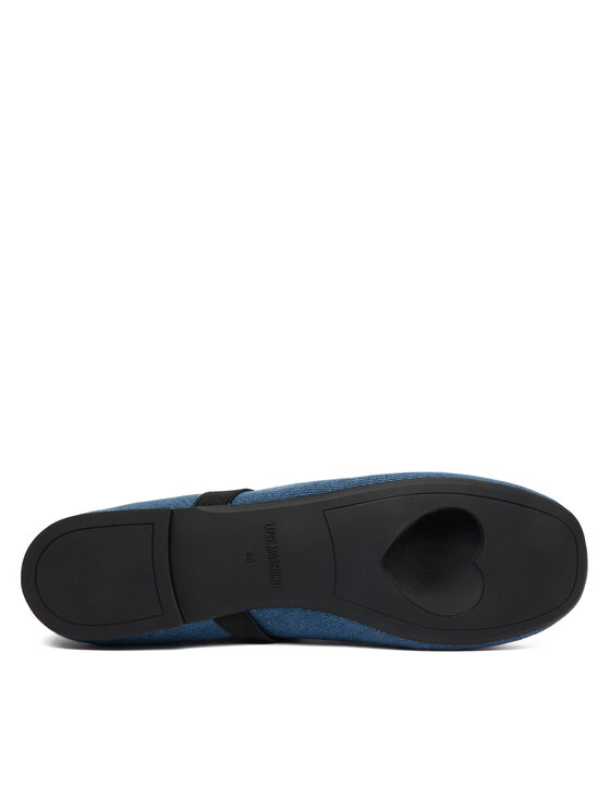 LOVE MOSCHINO LOVE MOSCHINO Baleriny JA11121G1OJO5700 Niebieski