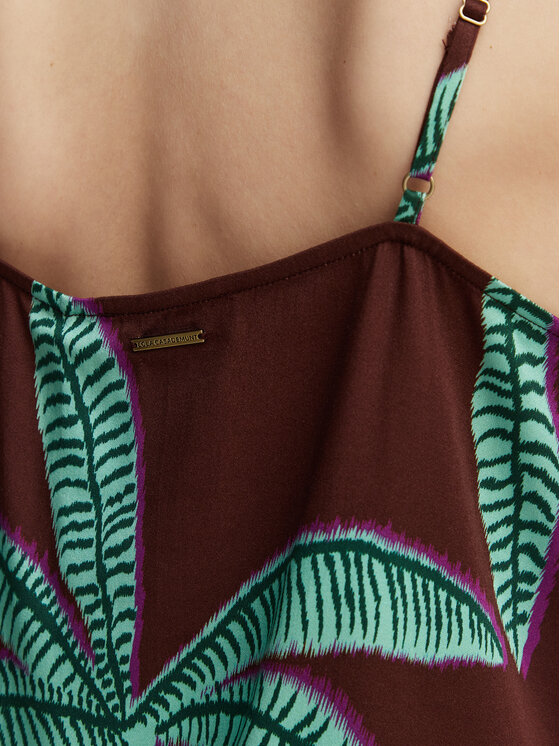 LOLA CASADEMUNT LOLA CASADEMUNT Marškinėliai LS2615121 Ruda Regular Fit