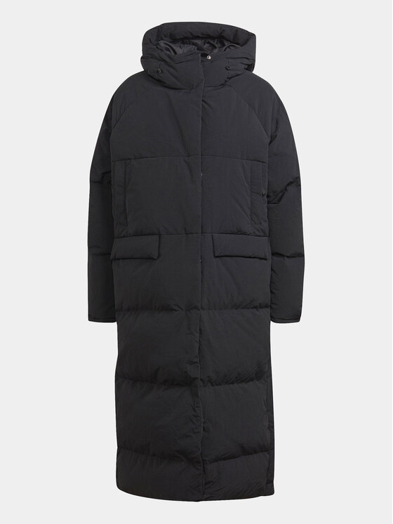 adidas adidas Puhovka Big Baffle Coat IK3159 Črna Loose Fit