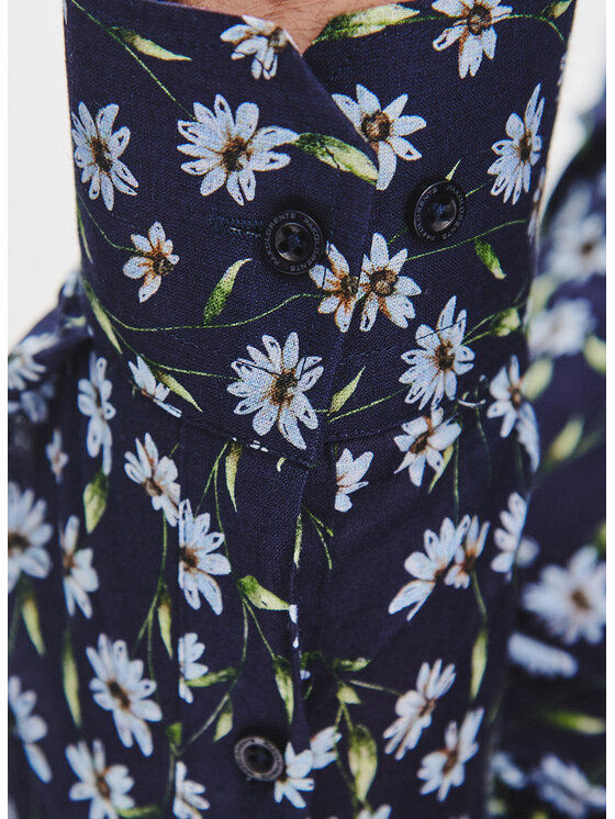 Pako Lorente Pako Lorente Koszula P25WF-1X-041 Granatowy Slim Fit