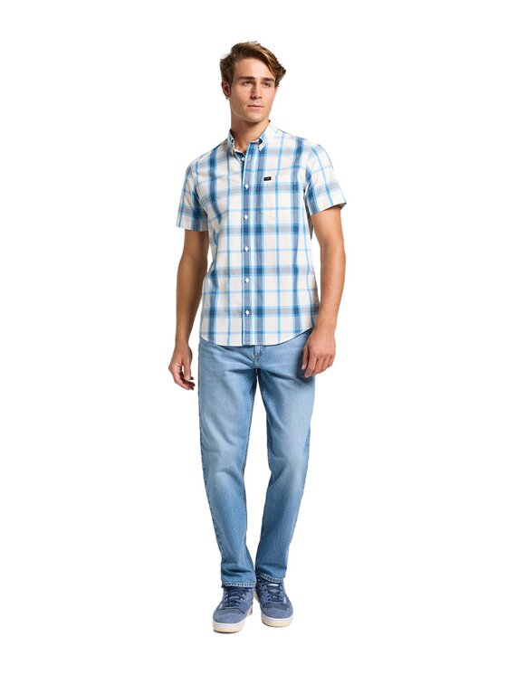 Lee Lee Koszula 112363688 Niebieski Regular Fit