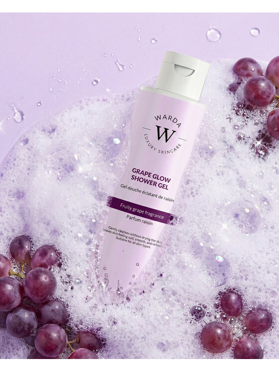 Warda Skincare Warda Skincare Grape Glow Shower Gel 150 ml Żel pod prysznic