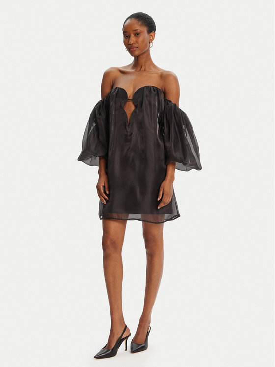 Bardot Bardot Sukienka koktajlowa Freda Volume 59968DB Czarny Regular Fit