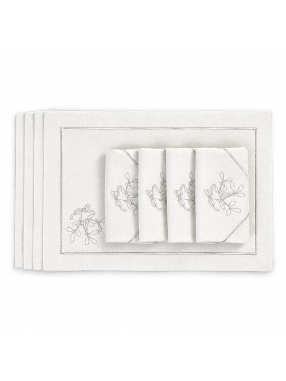 Roseberry Home Roseberry Home Podkładka na stół Mistletoe Silverline Srebrny