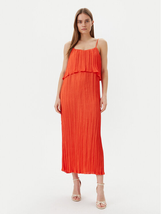 LOLA CASADEMUNT LOLA CASADEMUNT Sommerkleid MS2516003 Orange Regular Fit