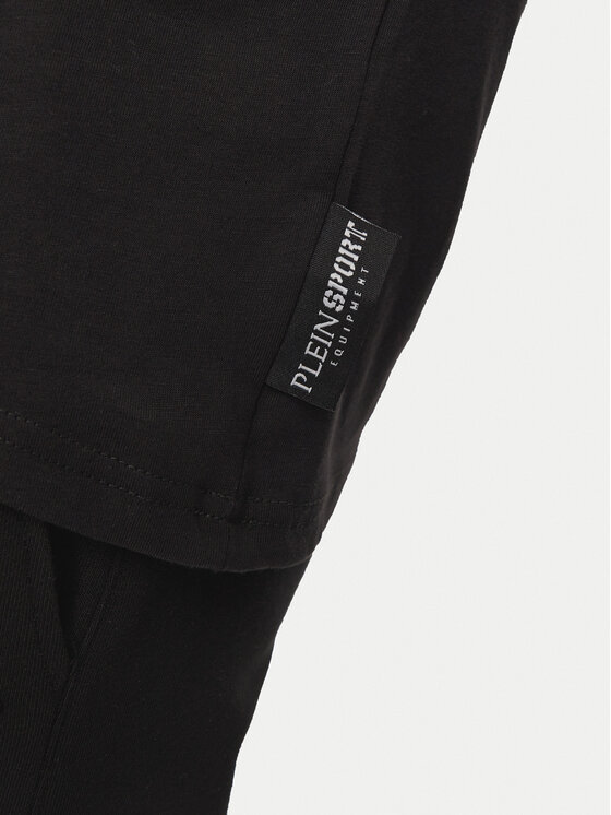 Plein Sport Plein Sport Tričko AADC MTK7938 STE001N Čierna Regular Fit