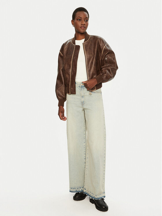 Guess Guess Geacă bomber W5RL21 WGW40 Maro Regular Fit