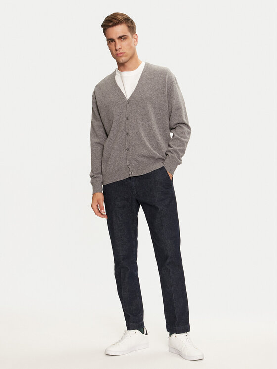 United Colors Of Benetton United Colors Of Benetton Pletena jopica 1002U601B Siva Regular Fit