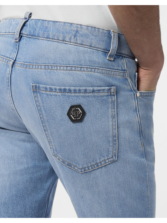 PHILIPP PLEIN PHILIPP PLEIN Jeansy 30026 Niebieski Straight Fit