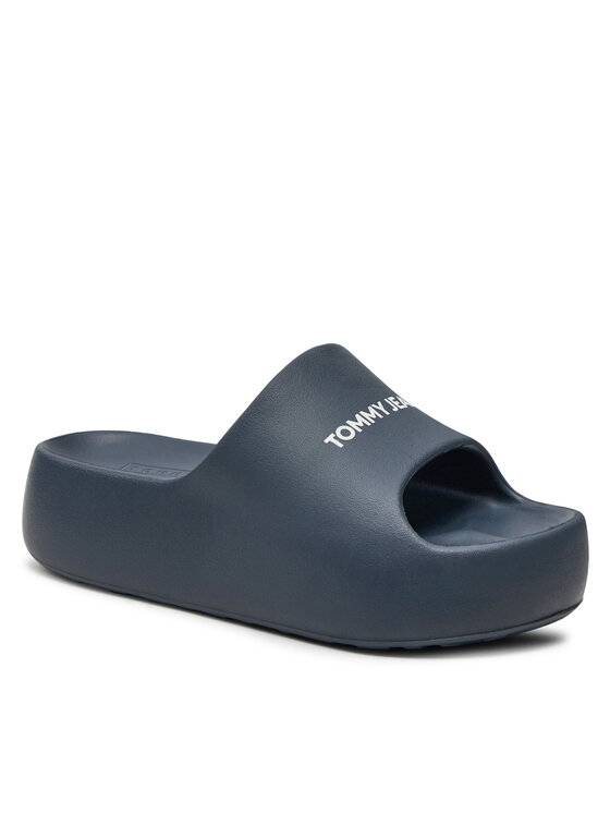 Tommy Jeans Tommy Jeans Παντόφλες Tjw Chunky Flatform Slide EN0EN02454 Σκούρο μπλε