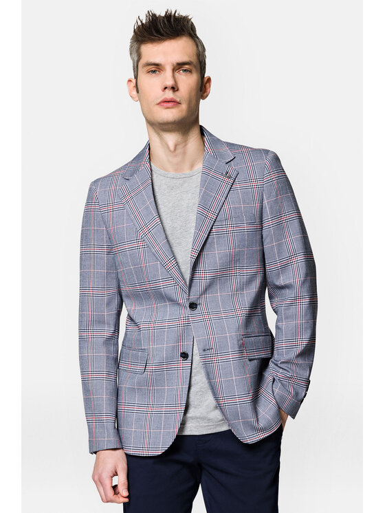 Lancerto Lancerto Marynarka Virden MA131123000009.SZARY Szary Slim Fit