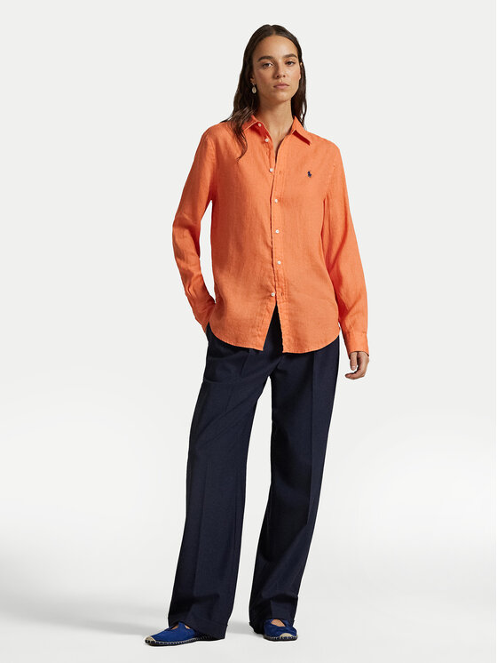 Polo Ralph Lauren Polo Ralph Lauren Πουκάμισο 211970730500 Πορτοκαλί Regular Fit