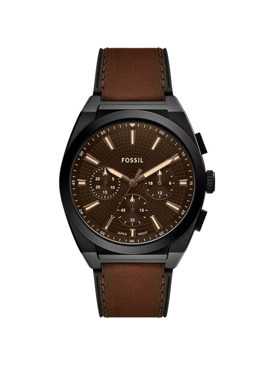 Fossil Fossil Zegarek FS6108 Brązowy