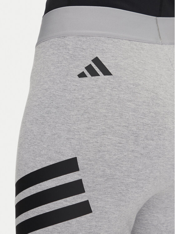 adidas adidas Biciklističke hlače Future Icons 3-Stripes JE0165 Siva Slim Fit