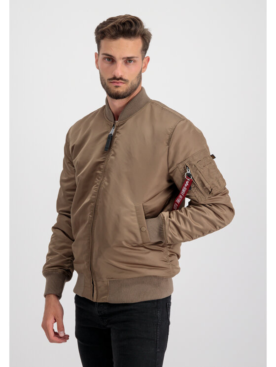 Alpha Industries Alpha Industries Kurtka bomber MA-1 VF 59 Long Brązowy Slim Fit