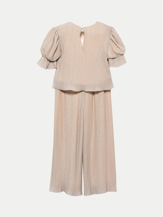 Abel & Lula Abel & Lula Set Bluse und Hose 5723 Beige Regular Fit
