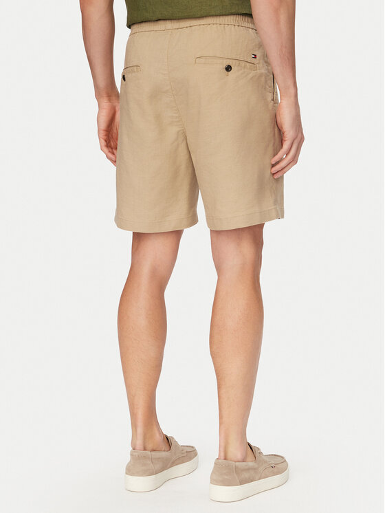 Tommy Hilfiger Tommy Hilfiger Pantalon scurți din material Dover MW0MW44353 Kaki Regular Fit