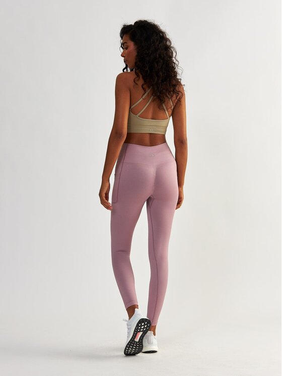 BeShaped BeShaped Legginsy z Kieszeniami Lift Me Up Fioletowy Shaping Fit