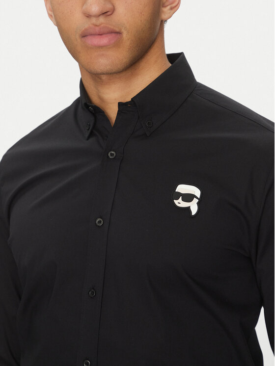 KARL LAGERFELD KARL LAGERFELD Ing 605911 552671 Fekete Slim Fit