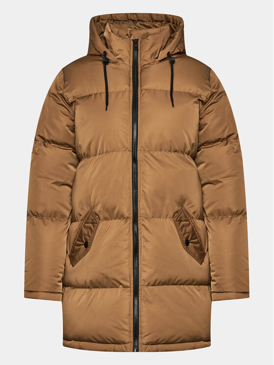 Brave Soul Brave Soul Преходно яке LJK-CELLOLONGTOF Кафяв Regular Fit