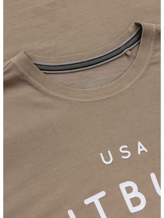 PITBULL PITBULL T-Shirt AUTOMATIC Beżowy Regular Fit