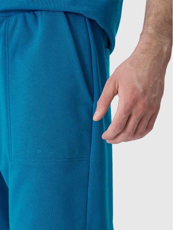 4F 4F Bavlnené šortky 4FWSS24TSHOM330-36S Modrá Regular Fit