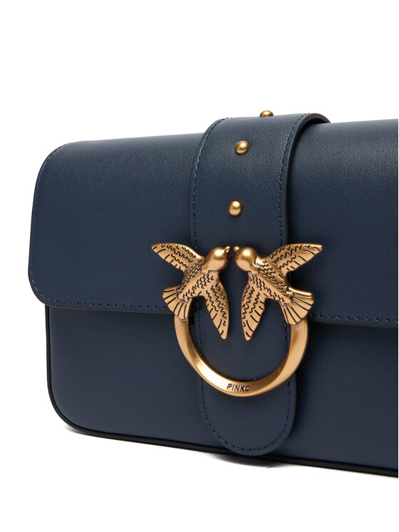 PINKO PINKO Handtasche Love One Mini Slouchy Fl Ai 25-26 PLTT 104340 A0QO Blau
