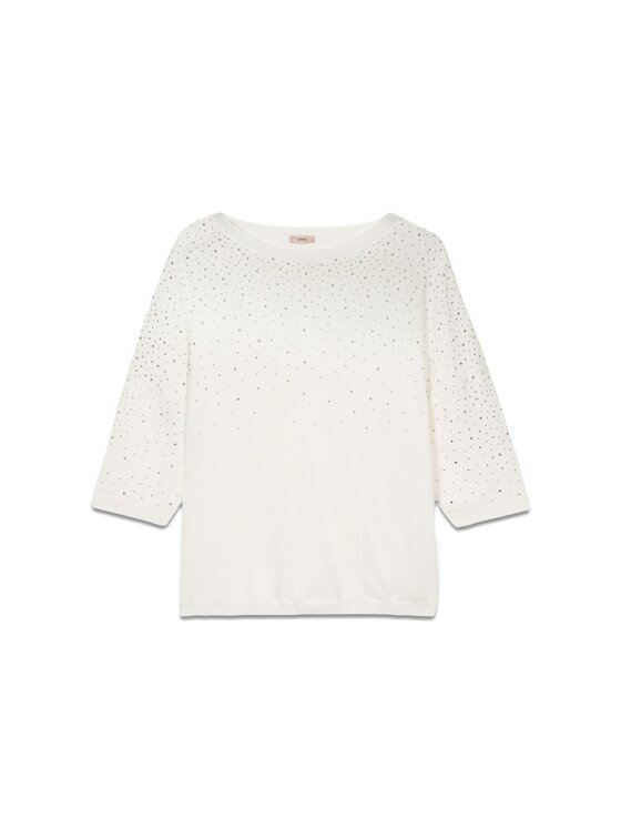 Oltre Oltre Cardigan M394E001741N011 Bianco Regular Fit
