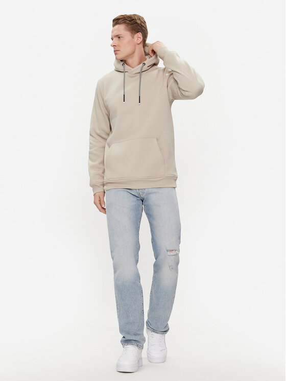 Brave Soul Brave Soul Felpa MSS-628SCHIZOIDE Beige Straight Fit