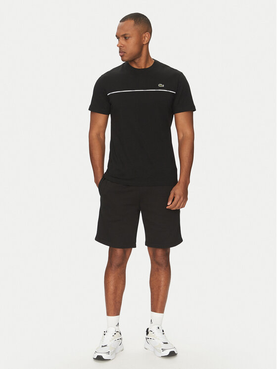 Lacoste Lacoste Marškinėliai TH9842 Juoda Regular Fit