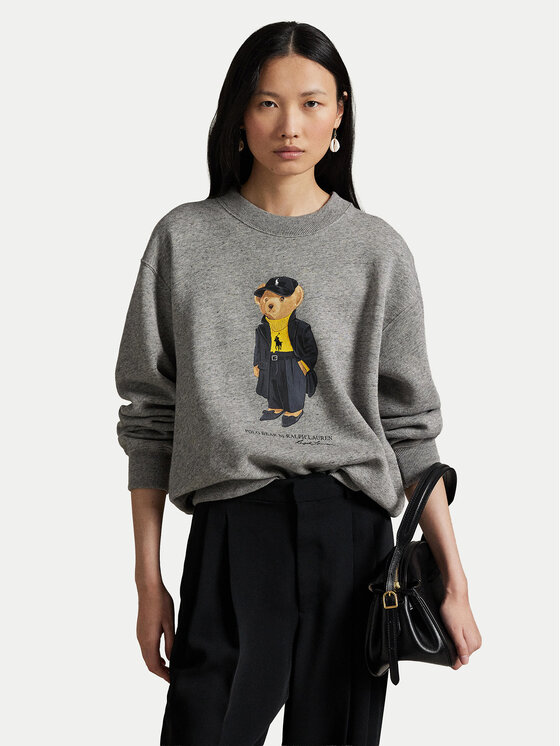 Polo Ralph Lauren Polo Ralph Lauren Bluză 211A87104001 Gri Relaxed Fit