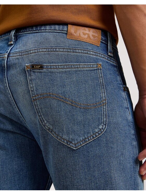 Lee Lee Jeansy Rider Niebieski Slim Fit