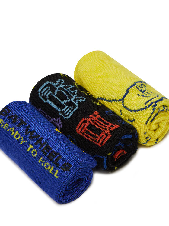 BATWHEELS BATWHEELS Set di 3 paia di calzini lunghi da bambini ACCCCS-SS25-237WBBW(3-PACK) Giallo