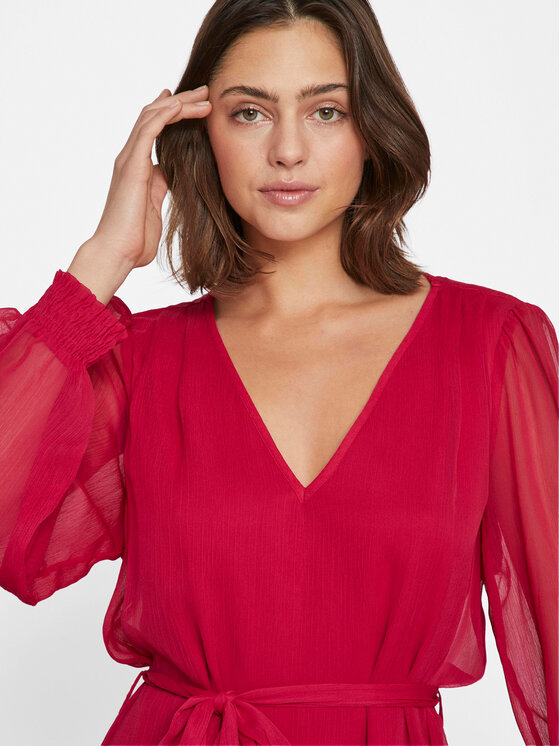 Vila Vila Sommerkleid Falia 14092010 Rot Regular Fit