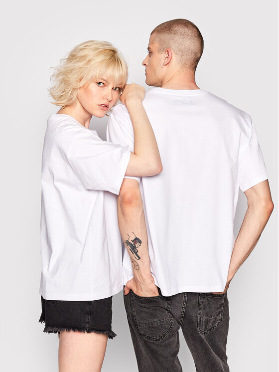 Mindout Mindout T-shirt Unisex Rage Bijela Oversize