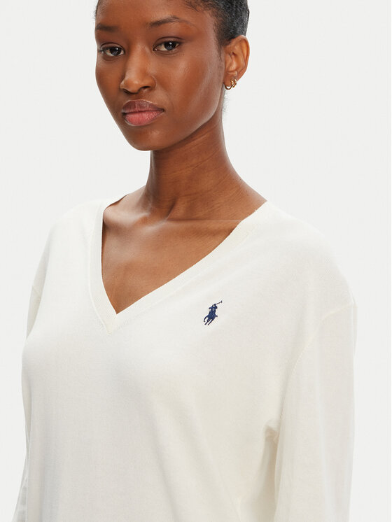 Polo Ralph Lauren Polo Ralph Lauren Sveter 211972105002 Écru Straight Fit