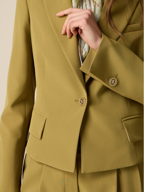 Oltre Oltre Giacca da abito Q046R004679N025 Verde Slim Fit