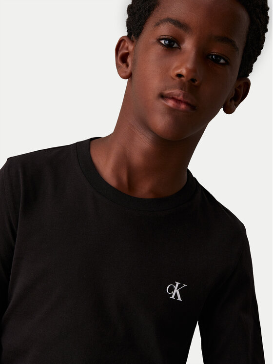 Calvin Klein Jeans Calvin Klein Jeans Komplet bluzek IB0IB02255 D Czarny Regular Fit