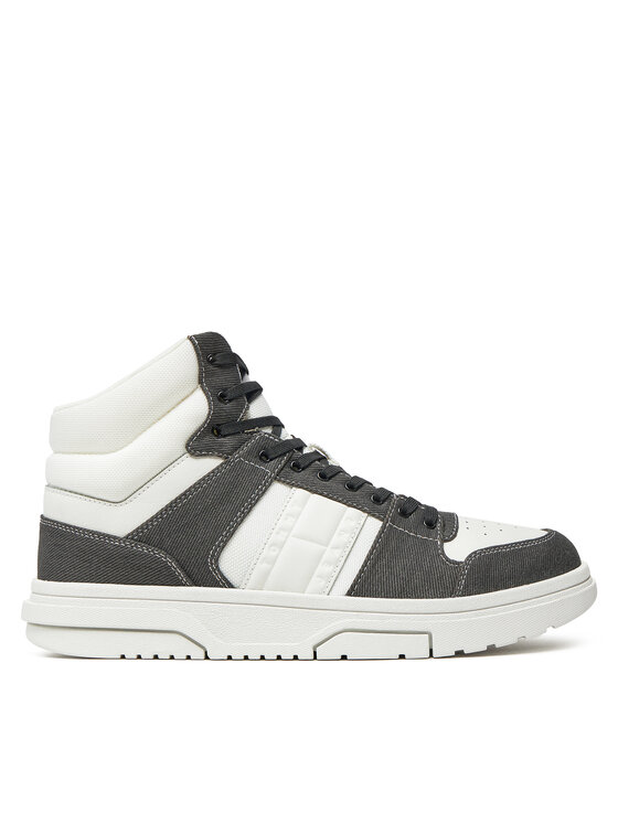 Sneakers Tommy Jeans The Brooklyn Mid Top EM0EM01430 Negru