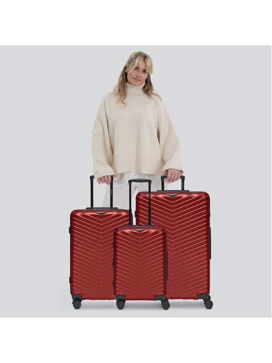 Redolz Redolz Komplet walizek 301086 Czerwony