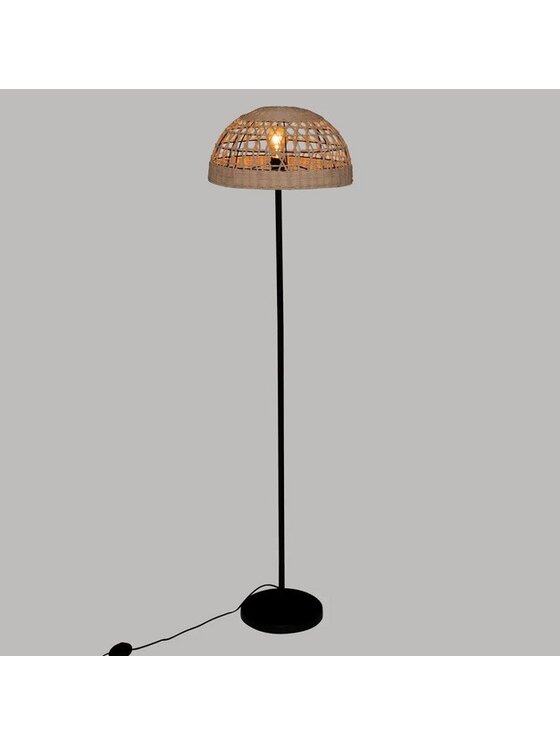 MIAhome MIAhome Lampa podłogowa z ozdobnym kloszem 150,5 cm Beżowy