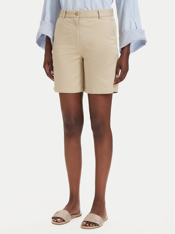 Gant Pantalon scurți din material 4020130 Bej Regular Fit
