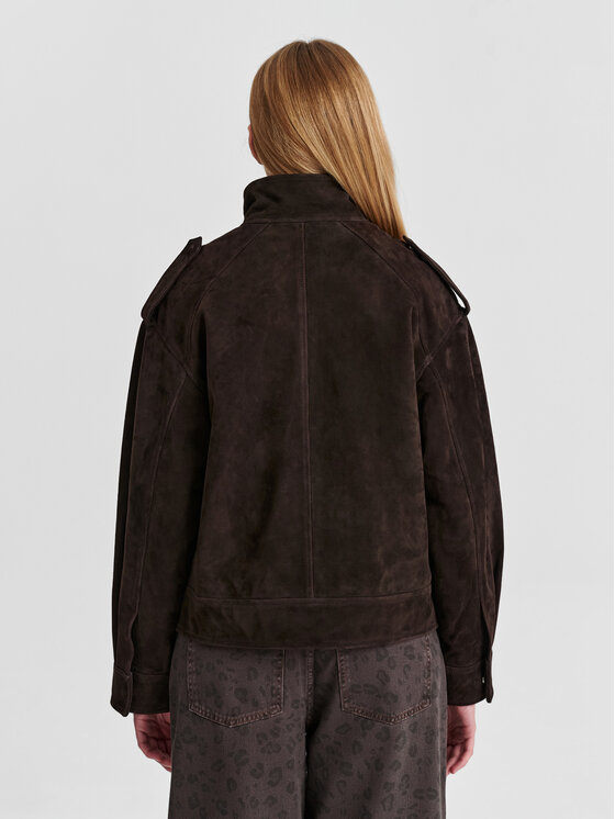 TATUUM TATUUM Kurtka skórzana ELODIE Brązowy Modern Fit