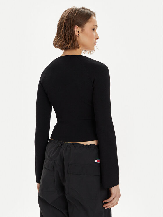 Gina Tricot Gina Tricot Palaidinė 20657 Juoda Slim Fit