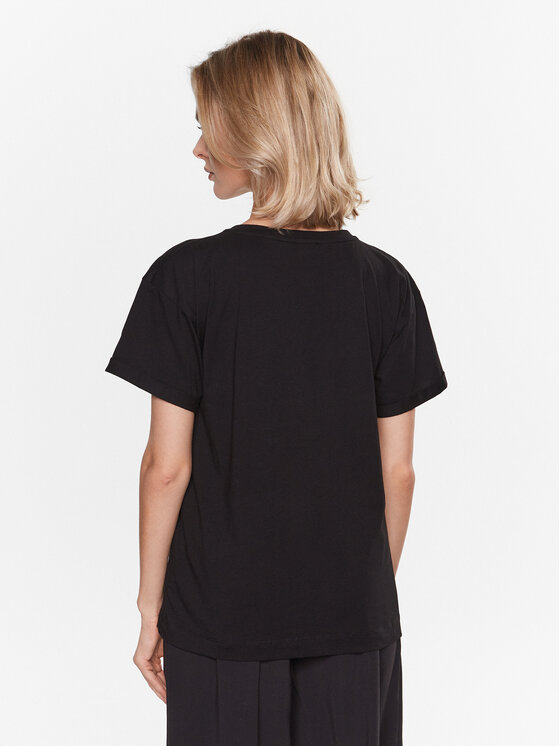 Liu Jo Liu Jo T-shirt WA3277 JS923 Crna Relaxed Fit