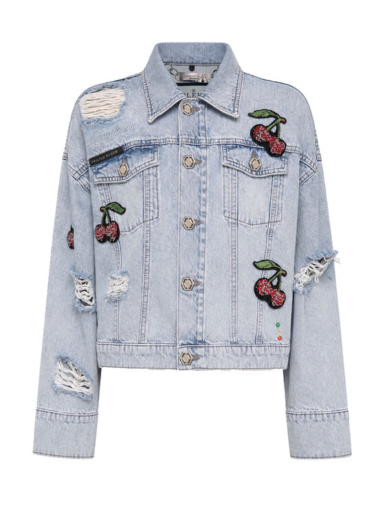 PHILIPP PLEIN PHILIPP PLEIN Giacca di jeans 31763 Blu Regular Fit