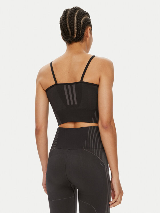 adidas adidas Marškinėliai Aeroknit IB0684 Juoda Slim Fit